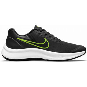 Nike STAR RUNNER 3 Dětská sportovní obuv, černá, velikost 33